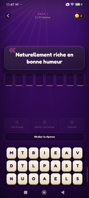 Un slogan à résoudre, avec la grille de lettres